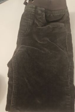 Hanna Andersson Black Corduroy Pants with Drawstring